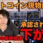 【最終予想】ビットコイン現物ETFが１月に承認されても、下落トレンドに入ると思う３つの理由。どうすれば良いか解説。