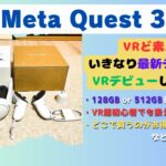 【Meta Quest 3】VRど素人がいきなり最新デバイスでVRデビューしてみた！「超初心者でも扱える？」「どこで買うのがお得？」など