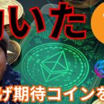 ビットコイン動いた!! 今爆上げ期待の仮想通貨を列挙します