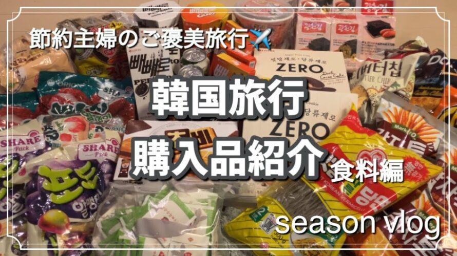 【韓国旅行】ソウル旅行✈️購入品紹介 スーパー&コンビニ 食料品 お土産 おすすめ