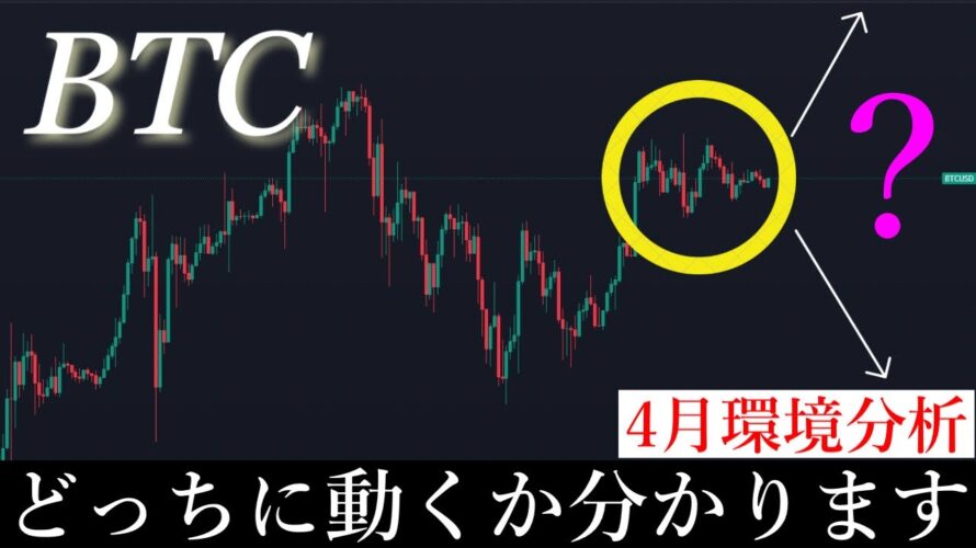 3/31⚠️ 「4月大暴落?!」3月の月足週足から4月の動向を解説します。/ビットコイン分析