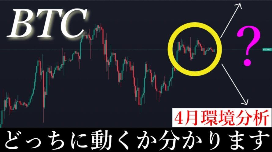 3/31⚠️ 「4月大暴落？！」3月の月足週足から4月の動向を解説します。/ビットコイン分析