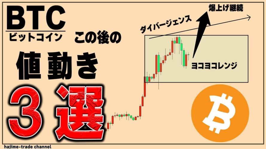 ビットコインこの後の値動きがどうなるのか共有します