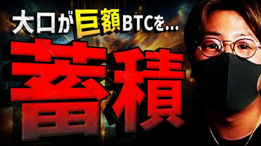 大口がビットコイン巨額蓄積!仮想通貨市場全反発の理由とは?