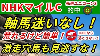 【NHKマイルカップ 2024】 1600mなら確勝級! 最強軸馬と激走穴馬発見!