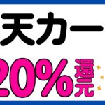 【楽天カード】スマホのタッチ決済で必ず20%還元キャンペーン！