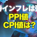 期待インフレは強め、PPI値、CPI値は？