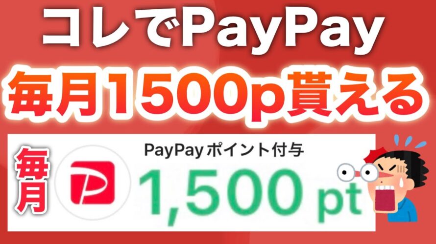 コレやらない人いるの…?【毎月PayPayポイント】