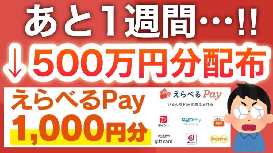 〇〇でこんなに配ってるなんて…‼︎【PayPay1000円】