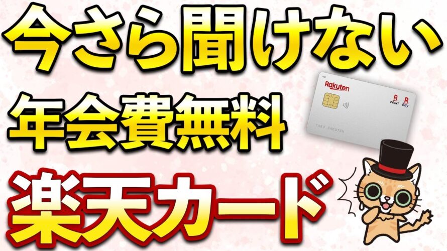 今さら聞けない楽天カード!申し込む前にこれは確認必須!メリット・デメリットあり