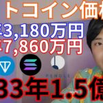 【ビットコイン価格】2025年3180万円 29年7860万円 33年1.5億円 他の仮想通貨は？