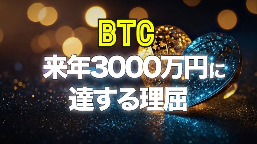 ビットコインが来年3000万円に達する理屈