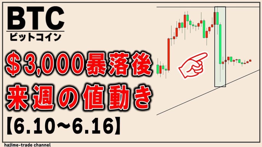 ビットコイン3000ドル下落したが大丈夫か?