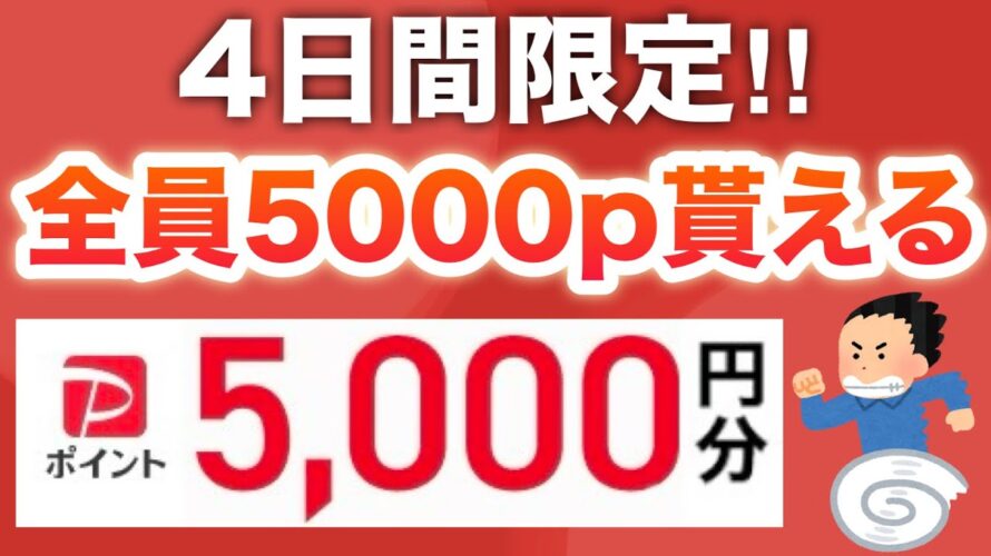 今、この動画みて5000p貰わないと後悔するよ…【PayPay】