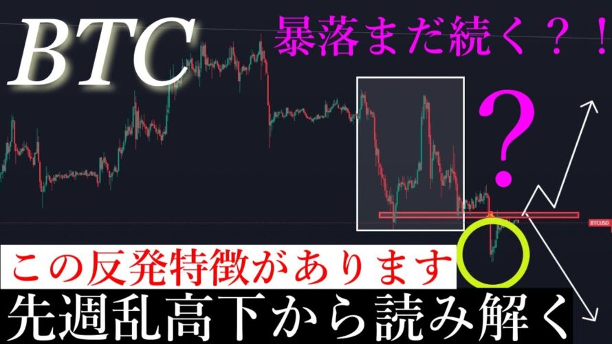 6/15⚠️ 「65000ドルの反発について緊急で解説します。戻り売りか反発か。」ビットコイン分析