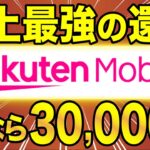 【6月30日まで！】今、楽天モバイルのキャンペーンが最強すぎる。最大30,000pt＋2万円キャッシュバックがヤバい