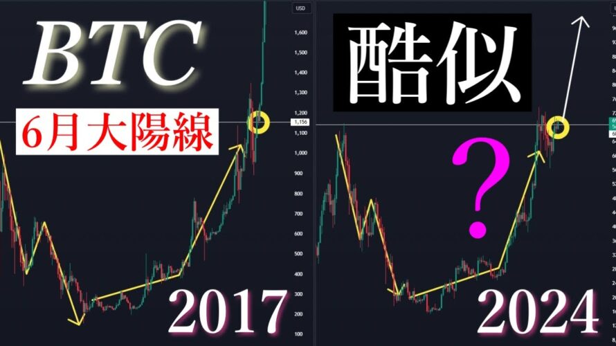 6/4 ⚠️「注意!!6月天井?2017年の動きの特徴と最高値を超えたらどうなるか解説します」ビットコイン 分析