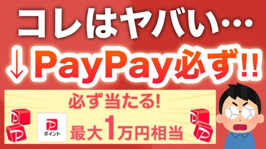 PayPay新キャンペーン嘘だろ…4つも追加‼︎