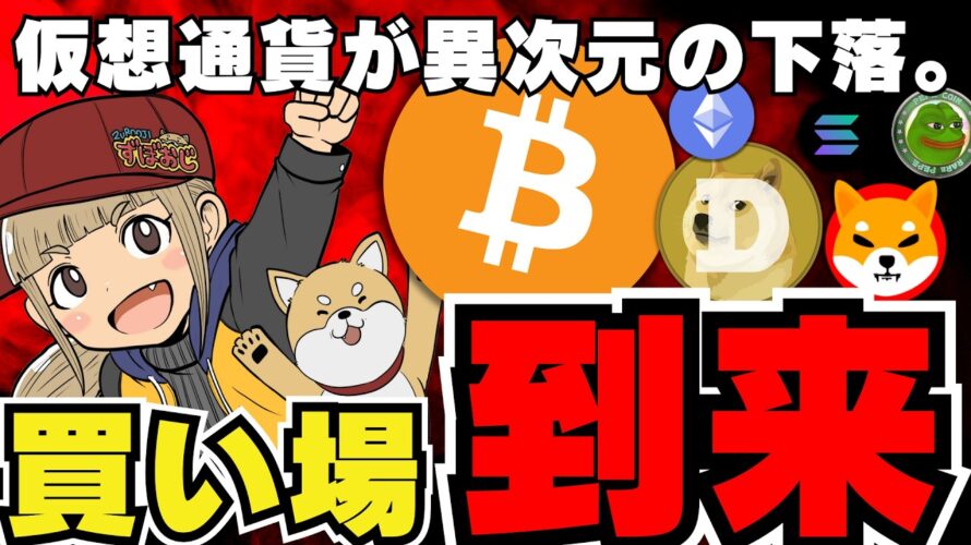 【🔥検証!今買うべきなのか】仮想通貨急落!どうする?/トランプ氏公式ミームトークン発売って本当?/ビットコイン上昇はいつなの?/ミームコイン超急落・ドージコイン・柴犬は無事なの?あ、ダメです。