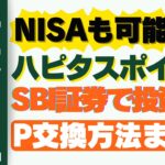 【2024年7月】ハピタスポイントをSBI証券で投資に!!NISAも可能!?ポイント交換方法まとめ×SBI証券の山分けキャンペーンも!!