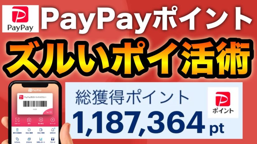 【削除覚悟】ズルすぎるPayPayポイントの貯め方