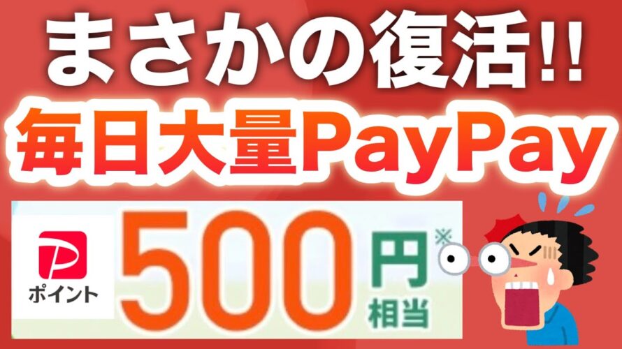 嘘だろ…今日からPayPayポイントこんなに貰える‼︎