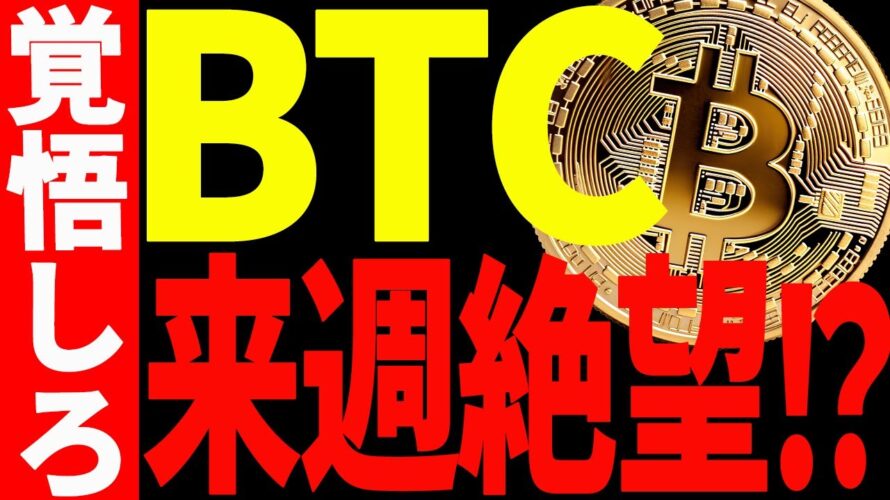⚠️警戒⚠️ビットコインは来週から暴落⁉︎今後の最新分析を共有!【仮想通貨】