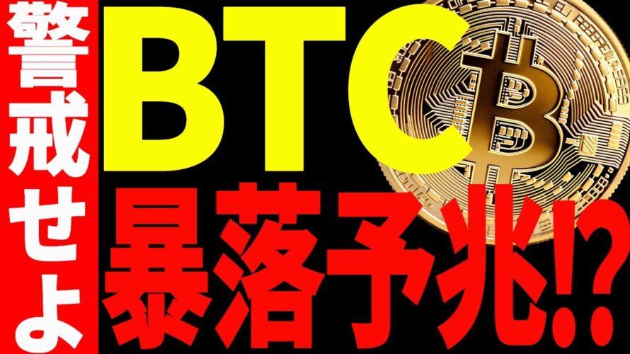 ⚠️警告⚠️ビットコインに暴落予兆あり⁉︎今後の注目ポイントを共有!【仮想通貨】