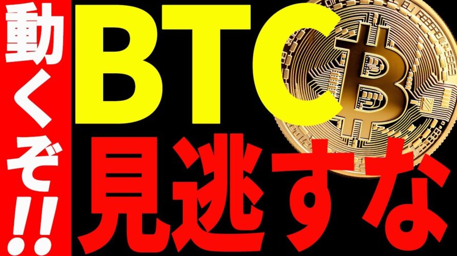 【仮想通貨】ビットコイン大きく動くぞ!見逃すな!今後の最新分析を共有!
