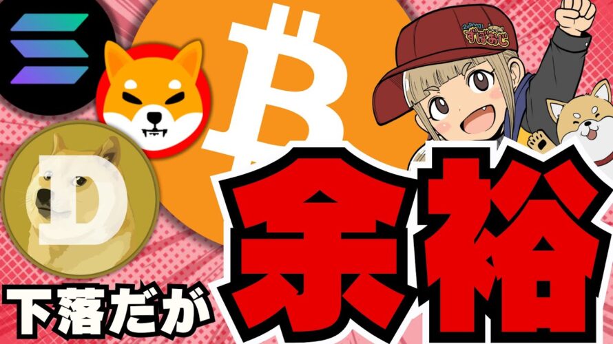 【🔥下落相場でも余裕な理由】ビットコイン4万ドルなるか?今後の見通しは明るい?アップトーバーって何?/ソラナも弱い。140ドルまで戻せるか?/イーロンマスクがドージについてツイート!価格は動く?