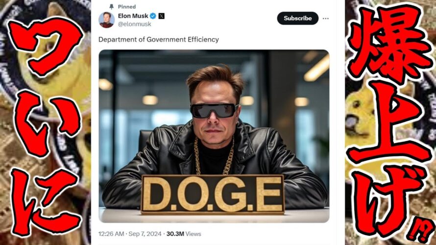 【仮想通貨 ビットコイン】トランプ大統領復帰でイーロン・マスクが動く!? DOGEが示す未来の政治(朝活配信1592日目 毎日相場をチェックするだけで勝率アップ)【暗号資産 Crypto】