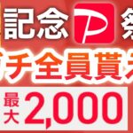 真のPayPay祭がスタート‼︎コレ貰わないと大損すぎる…