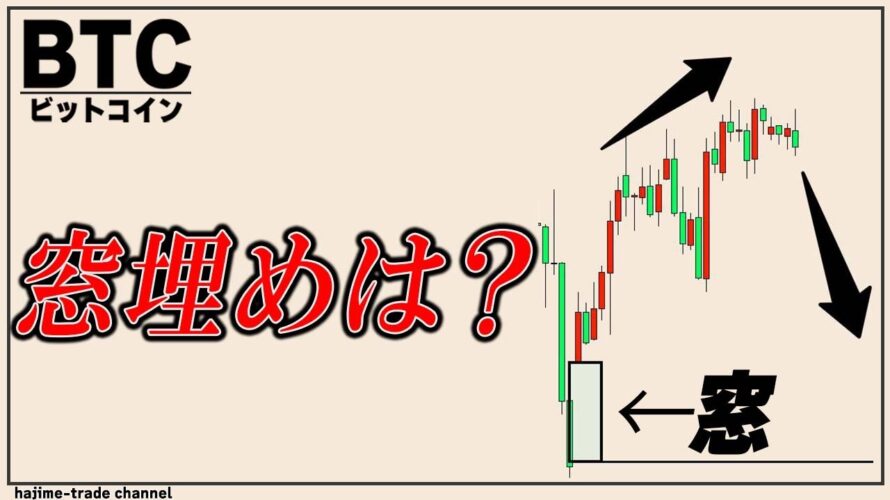 ビットコイン大きく窓を開けたまま上昇中。ゴールドは高値つかみに要注意
