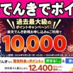 楽天でんき ポイントがザクザク貯まる？ それには単純な理由があるからでしょ？