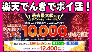 楽天でんき ポイントがザクザク貯まる? それには単純な理由があるからでしょ?