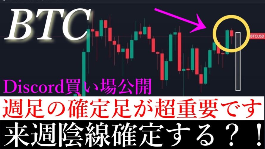 10/27⚠️「来週大暴落?!大統領選挙前の今週の動き確定足次第で方向決まります」ビットコイン分析