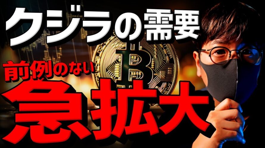クジラがビットコイン爆買い!2024年末に10万ドル突破?