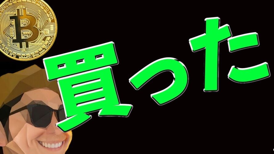 【急落】BTC買った‼️※注意点あり