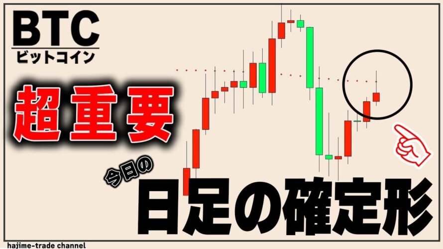 【仮想通貨ビットコイン】週明けから爆上げ?!早まるな!日足の確定まで待て【日経平均/ドル円】