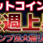 ビットコイン来週上昇を加速させれるか！？トランプ氏が１０ポイント差でリード！！