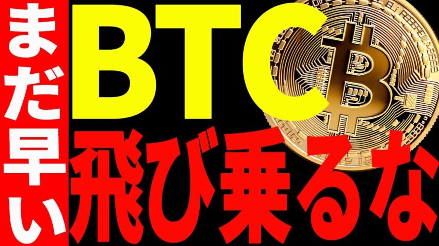 【仮想通貨】ビットコイン絶対に飛び乗るな!まだ早いぞ!今後の注目ポイントは〇〇!
