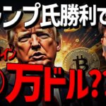トランプ氏勝利でビットコイン○万ドル？海外衝撃レポート！