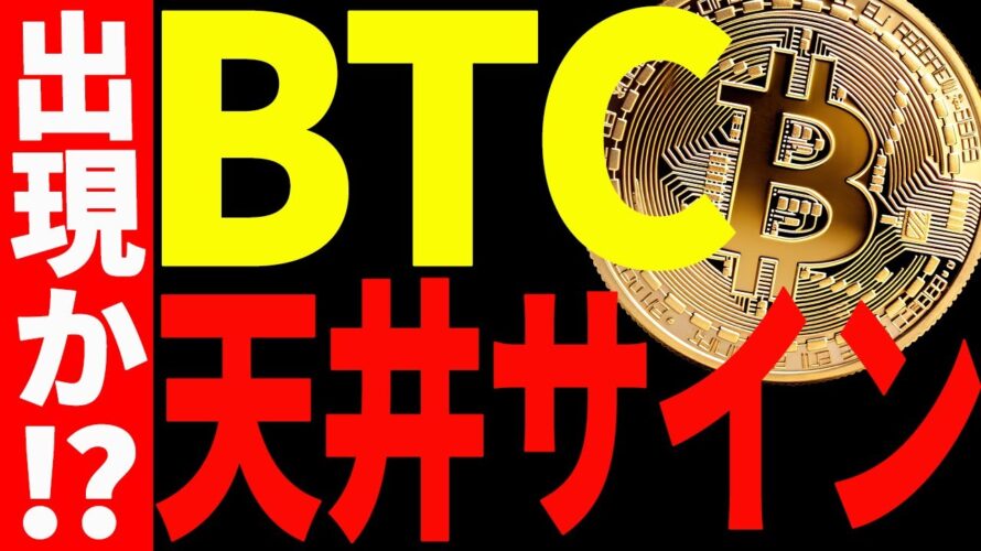 【仮想通貨】ビットコインに天井サインが出現⁉︎今後意識したいポイントは〇〇です!
