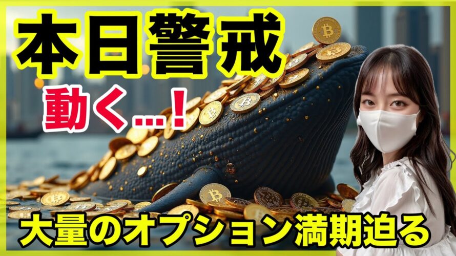 【警戒】BTCの大量のオプション満期迫る!ビットコイン,イーサリアム短期&中長期分析