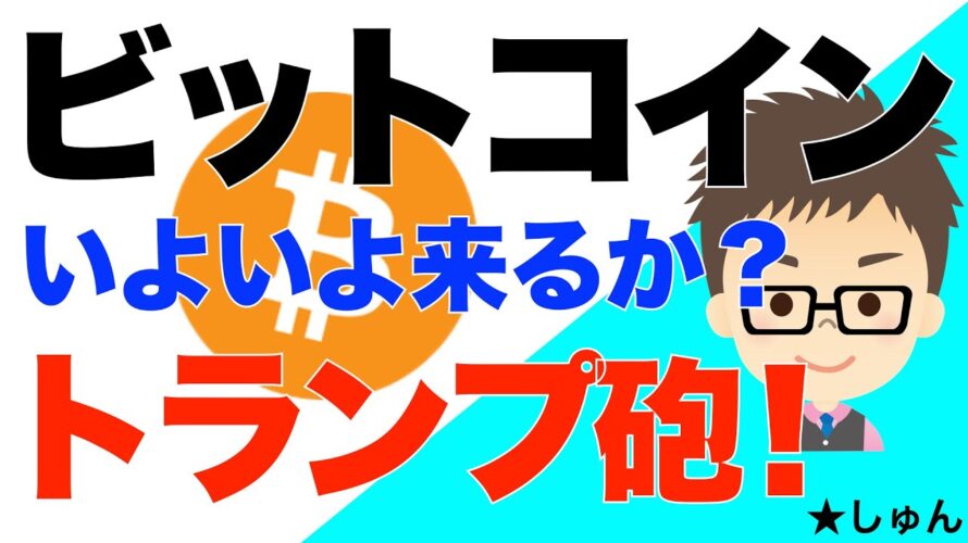 ビットコイン(BTC)いよいよ来るか?トランプ砲!20日にも大統領令!