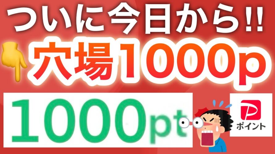 コレは参加しないと後悔する‼︎ガチでPayPay1000p付与された!!!!