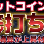 ビットコインこれは底打ちか！？大規模清算が上昇の材料となる！？