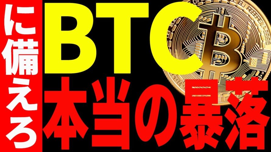 【仮想通貨】ビットコインの本当の暴落に備えてください!今後の買い場はズバリ〇〇です!