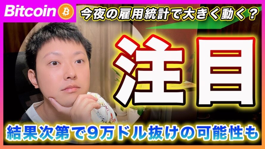 【さぁ動く】ビットコイン・今夜は超重要指標の発表です!結果次第ではレンジを抜けて大きく動くと思います。米国政府の1兆円の売りとかどーでも良いので重要度を間違えないで!【最新の仮想通貨分析を公開】