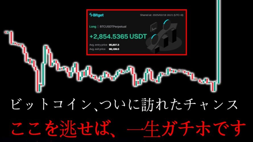 ビットコイン、「今」しかありません。99%のカモたちにとって、唯一の脱出チャンスです。2025.02.19PM17:10撮影